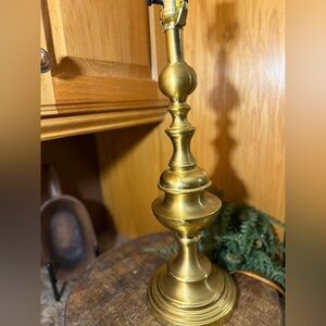 Large Vintage Kaeder Brass Table Lamp